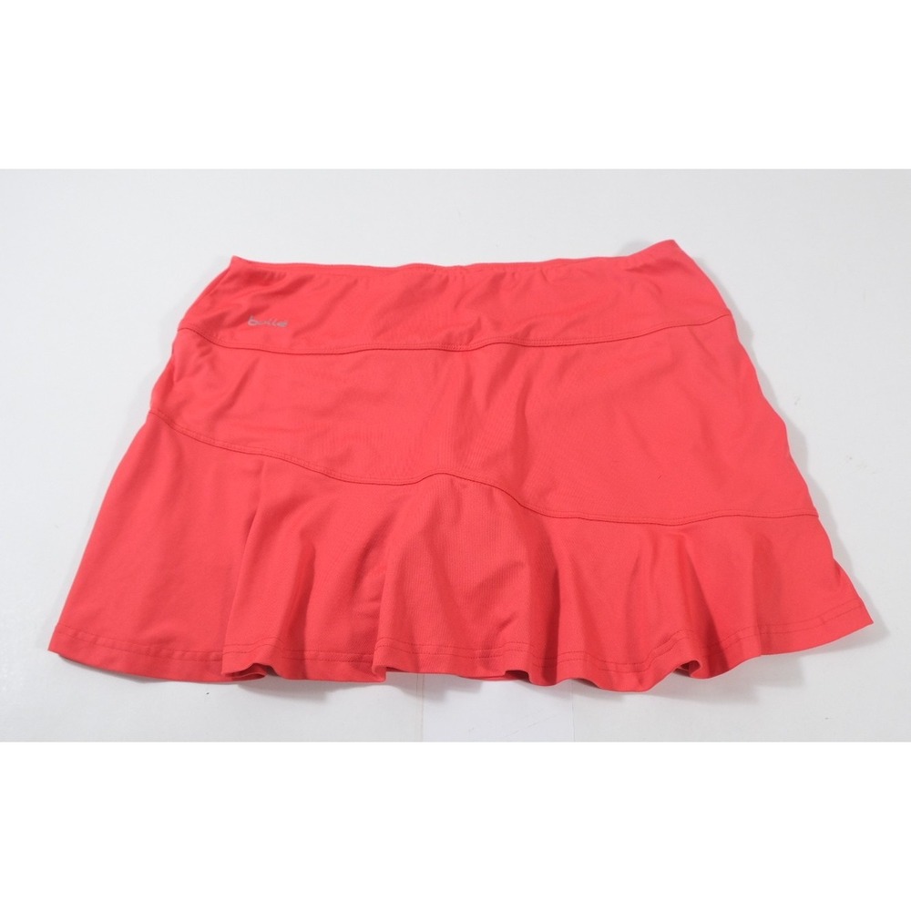 Bolle Skort Womens Large Red Athletic Tennis Golf Ruffle Activewear Skirt‎